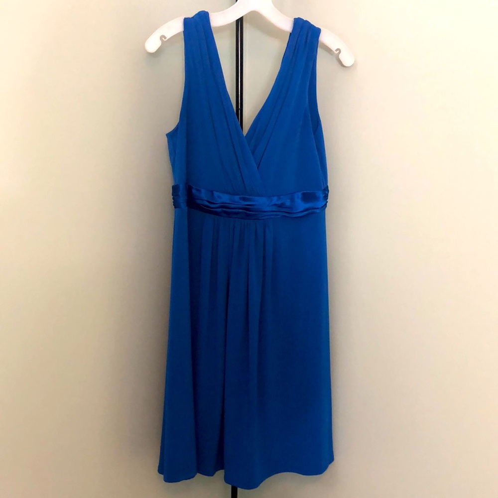 David’s Bridal blue dress size 12 worn once